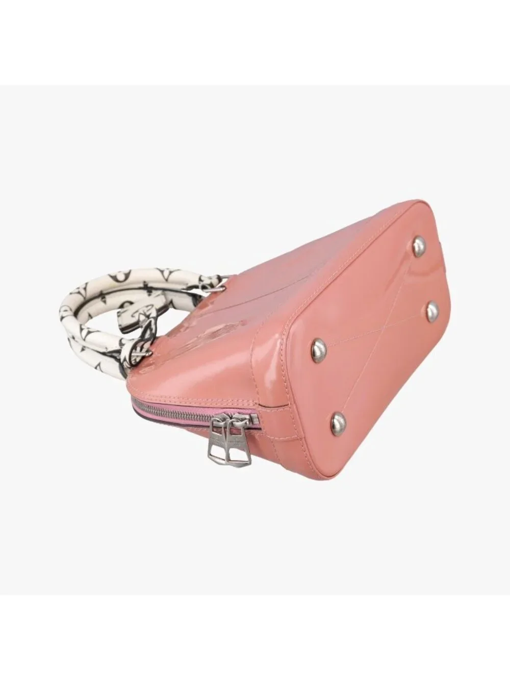 Louis Vuitton Alma BB Rose Belleline Vernis Handbag